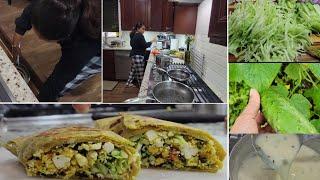 Happy Navratri Jai Ambe|Diwali cleaning started| Lunchbox friendly Healthy Rolls| USA vlog| DIML