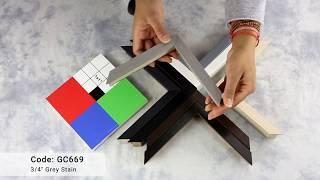 Corner Samples - Custom-made Picture Frames: 3/4" Collection