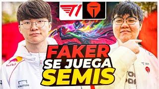 ¡FAKER BUSCA IR A SEMIS Y KERIA SACA PYKE & BARDO SUPP!!  // T1 vs TES *CUARTOS* (Worlds 2024)