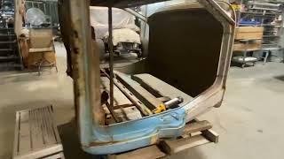 New floor in a '66 Chevy truck big back window cab