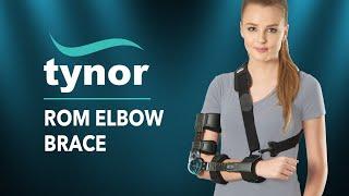 Tynor ROM ELBOW BRACE (E46) for immobilization of elbow and upper limb fractures.