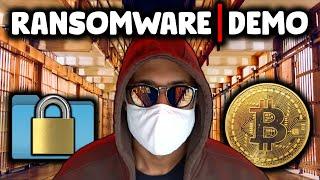 RANSOMWARE - LIVE DEMONSTRATION WITH SOURCE CODE (C#) | Ransomware Explained Simply (2021)