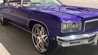 Kandy Blurple Chevrolet Caprice Convertible on 26" Forgiato Finestro