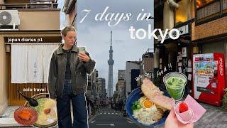 7 days alone in Tokyo best food, matcha, Shibuya shopping & capsule hotel