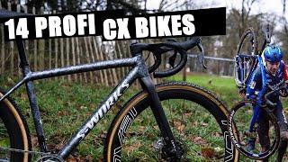 16 hot Pro-Bikes from the Cyclo-Cross World Cup Namur 2024: tires, air pressure, gears and  more