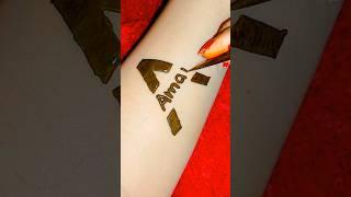 Aman name mehndi design , Letter mehndi design, Name mehndi design #shorts #viralvideo #mehndi