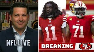 NFL LIVE | Adam Schefter BREAKING: Brandon Aiyuk on 49ers 53-man roster, but Trent Williams isn't