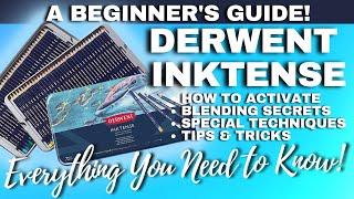 A BEGINNER'S GUIDE TO DERWENT INKTENSE | How to Activate, Techniques, Blending, & Much More!