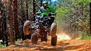 Insanely Awesome  ATV Trail Ride through the Mountains on the Raptor 700