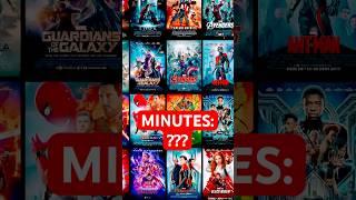 How many MINUTES is the MCU? #marvel #avengers #mcu #didyouknow