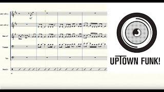 Uptown Funk for Brass Quintet Sheet Music