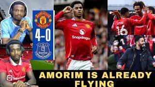 Amorim Man Utd Thrash Everton || Match Analysis || Manchester united 4 - 0 Everton