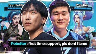 duo queue with Pobelter BUT he's my support?! (i wont flame.)