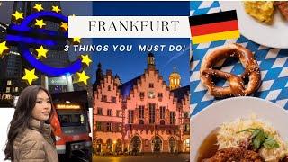 Layover in Frankfurt | Römerberg | German Food  | To-do list in Frankfurt, Germany! 