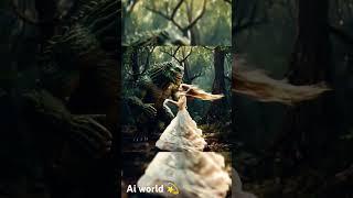 Princess dance with monster #aivisualization #viralshort #aiworld