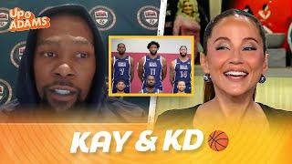 Kay Adams Chats with Kevin Durant About REAL Height, Club Jumpers & USA Hoops 