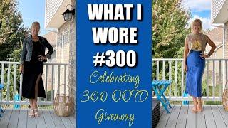 What I Wore #300 |  Celebrating 300 OOTD Videos With A GIVEAWAY!!