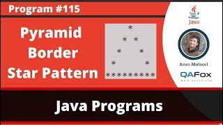 Java program to print pyramid border star pattern