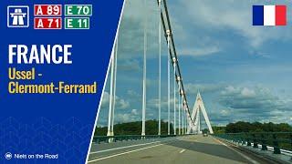 Driving in France: Autoroute A89 E70 & A71 E11 from Ussel to Clermont-Ferrand