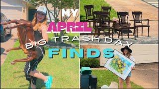 My April BIG TRASH DAY Finds Montage | EVERYTHING IS TRASH!