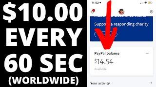 Earn $10.00 Per 60 SECONDS For FREE! (Make Money Online Fast)