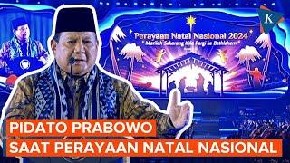 [FULL] Pidato Prabowo pada Perayaan Natal Nasional 2024