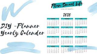 How I make calendar for my  DIY Planner | Year on one Page | Microsoft WORD | Plan Smart Life l 2025