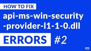 api-ms-win-security-provider-l1-1-0.dll Missing Error on Windows | 2020 | Fix #2