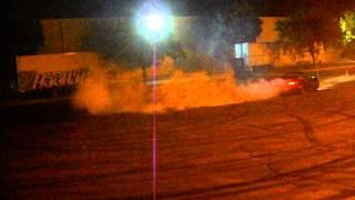 Amateur drifter sliding a stock FC RX7