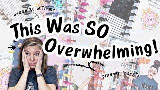 This Was SO Overwhelming! | Organizing My Planner Inserts & Tackling Craft Room Chaos