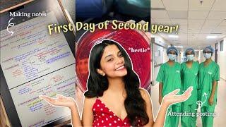 First Day of 2nd Yearl Day in life of a medico (clinics, hospital visit) l AIIMS l MBBS I NEET