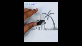 Easy Scenery Drawing #shorts #drawing #easydrawing #art #viralvideo