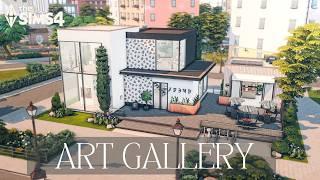 ️The Sims 4 ART GALLERY + CAFE NO CC | Stop Motion Build 