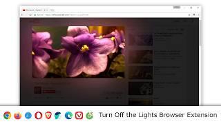 Turn Off the Lights Browser Extension for Google Chrome, Firefox, Opera, Safari, and Microsoft Edge