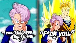 LR Future Gohan Active Skill but Trunks doesn't wanna help him