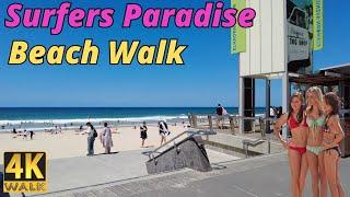 Surfers Paradise Beach Walk - Gold Coast Australia  