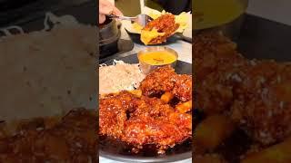 Korean Fried Chicken with Spicy Sauce - TM   Top Discovery #shorts