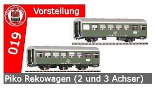 Piko Rekowagen (2019) 2-achsig / 3-achsig Spur H0 DC Epoche IV DR