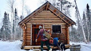 Moving In To My Self Built Off Grid Log Cabin For The Winter