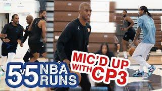 MIC'D UP WITH CP3 DURING AN ELITE 5V5 NBA RUN! | PART 1