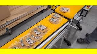 Counting & Stacking Conveyor System - Shingles Items in Batches