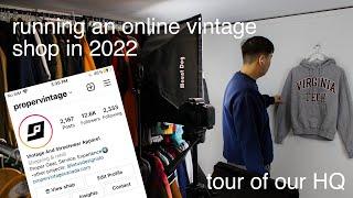 How we run an online vintage clothing business in 2022 | Tour of our HQ