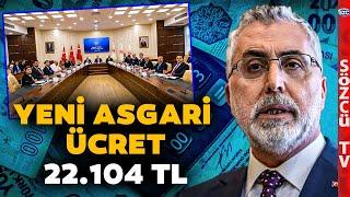 Asgari Ücret Açıklandı! Vedat Işıkhan Duyurdu! Yeni Asgari Ücret 22.104 TL