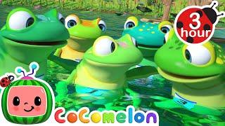 Five Little Speckled Frogs  CoComelon - Nursery Rhymes and Kids Songs | 3 HOURS | After School Club