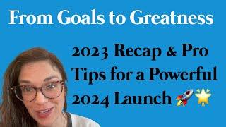 Did you reach your 2023 goals? Unlock success in 2024 with year in review.