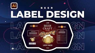 How to make label design in illustrator || product label design in illustrator | #graphicdesign