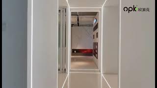 Glass wardrobe designs -OPK sliding door solution