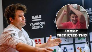 Samay Raina Predicted , Magnus Carlsen Banging The Table 