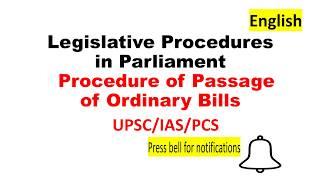 Legislative Procedures in Parliament ( ordinary bill)