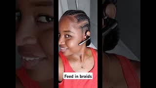 6 feed in braids #braids #feedinbraids #braidstyles